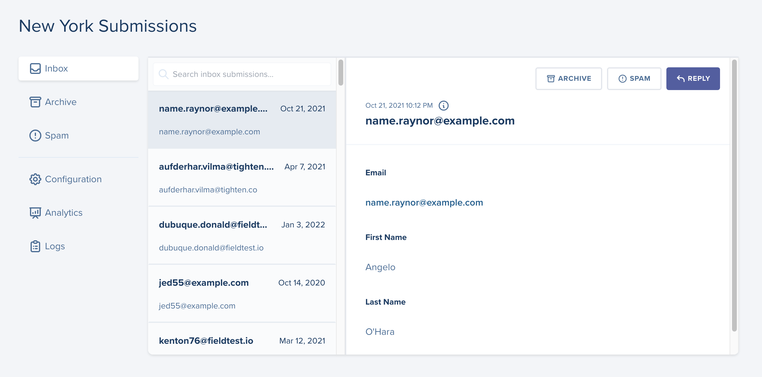 Redesigned Form Pages