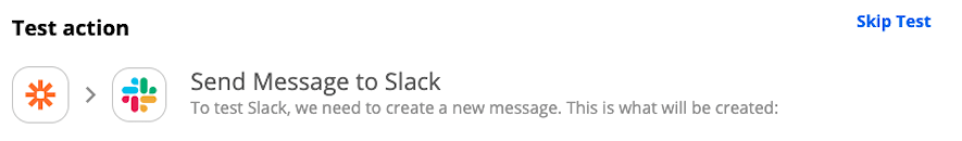 Zapier Test Action