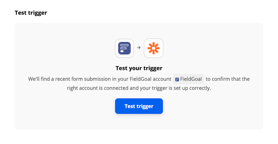Zapier Test Trigger